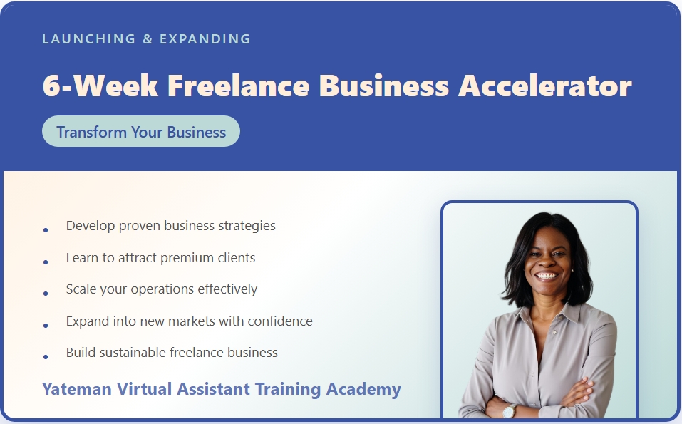 Launching & Expanding: 6-Week Freelance Business Accelerator